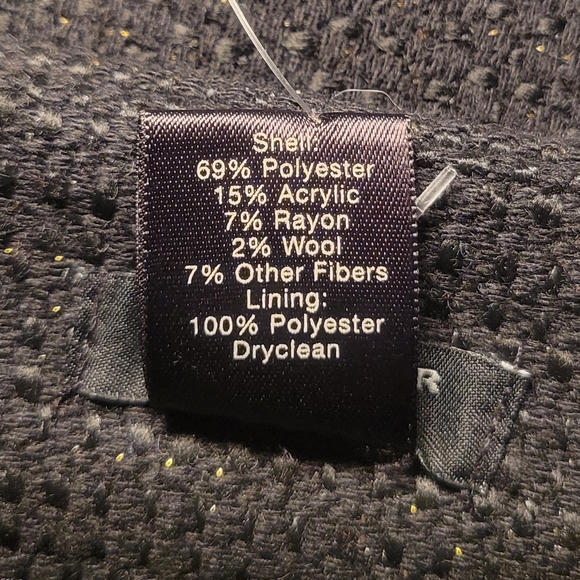 NWT Ann Taylor Petite Black Tweed Pencil Skirt Womens Size 8P Gold Metallic‎ - Picture 7 of 11